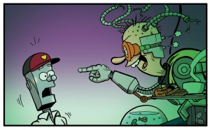 Brassneck, meets his maker, in this years Dandy Annual!